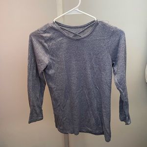 Purple Knit Long Sleeve Tee